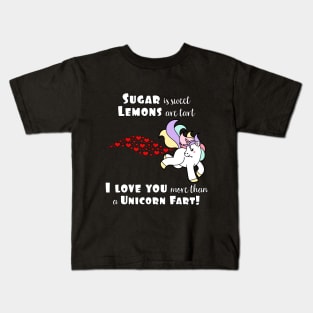 Love You More Than A Unicorn Fart Hilarious Saying Kids T-Shirt